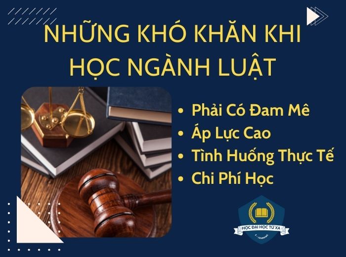 Những khó khăn khi học ngành luật